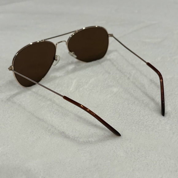 FOREVER 21 Women’s Brown/Tan Aviator Mirror Reflection Sunglasses - Picture 4 of 4